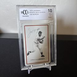 1978 LANDSMAN Sports Deck Division JOE MORGAN GEM MINT 10 HOF