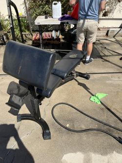 Adjustable Flat Bench/ Preacher Curl Bench