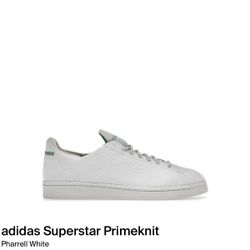 Size 12-Adidas PW Superstar Primeknit - Pharrell White Sneaker GX0194 