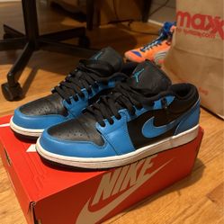 Jordan 1 Low Laser Blue Black