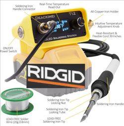 Portable RIDGID Battery Powered Soldering Iron NEW