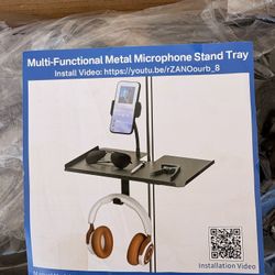 Metal Microphone Stand Tray
