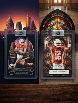 Arch Manning Texas Longhorns Custom Art Cards (2)