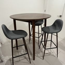 Pub/Bistro Table & 3 Chairs