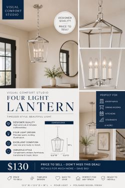 Visual Comfort Studio Dianna 4-Light Lantern Chandelier