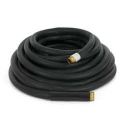 Apache (contact info removed)4 50 Foot Industrial Rubber Garden Water Hose with Brass Fittings 
