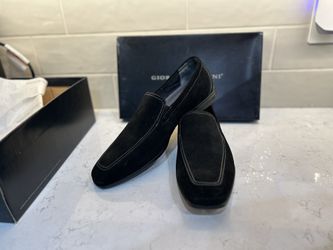 Men’s Shoes – Giorgio Brutini Black Suede Loafers | Comfortable Slip-On