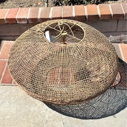 Wicker hanging light!