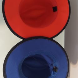 Cardinal Red And Wildcat Blue Hats