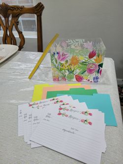 New Acrylic Floral Recipes Box