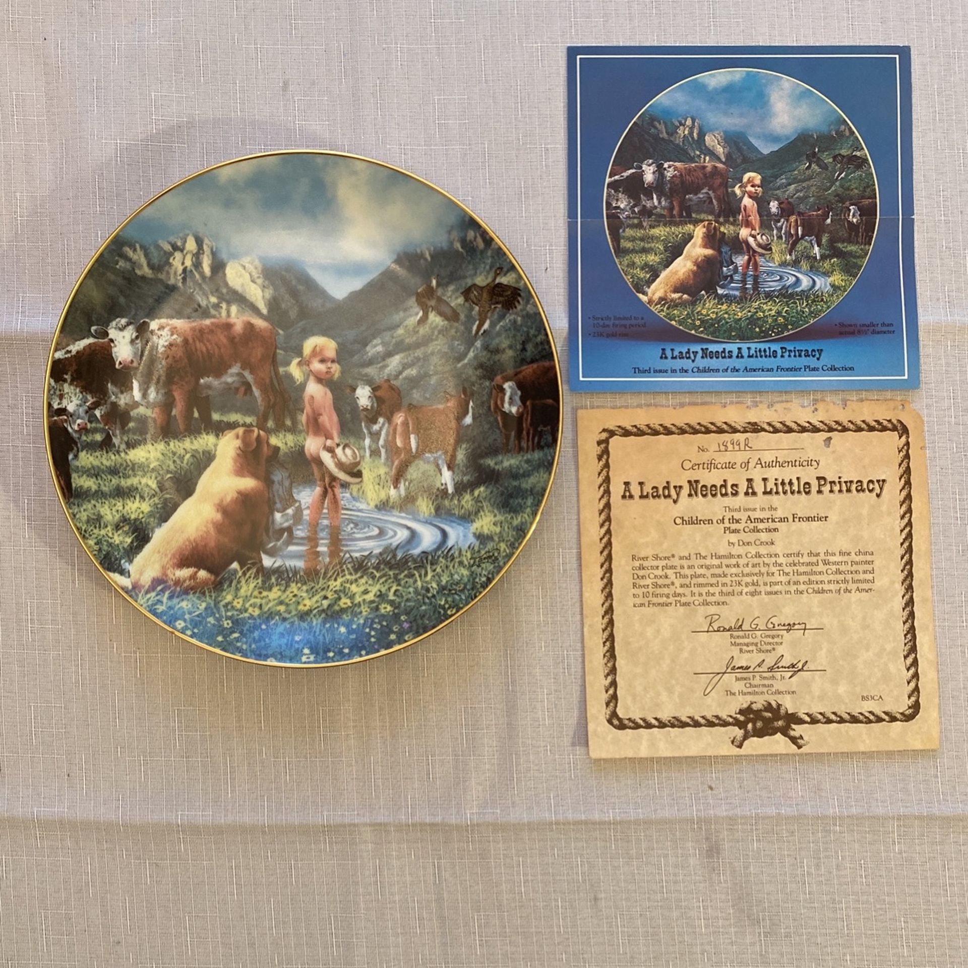 Children of the American Frontier plate collection