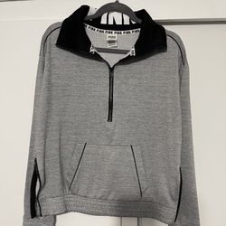Used LIKE NEW VS PINK Quarter Zip - Size M