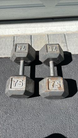 75 pound dumbbells weights