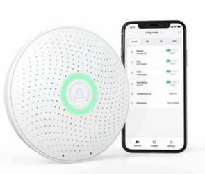 Air things Wave Plus Smart Indoor Air Quality & Radon Detector – 6-in-1 Monitoring System