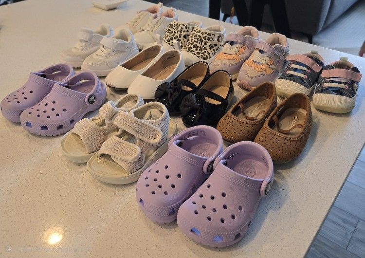 Girls’ Shoe Bundle – Size 5 & 6 (16 pairs)