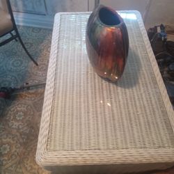 Wicker Coffee Table And Chest 