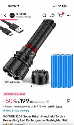 Skyfire flashlight