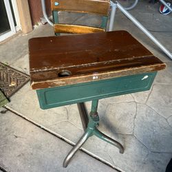 Antique Children’s School Desktop