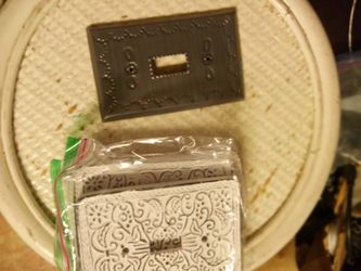 Light Fixture Frame Vintage Tin Steel 