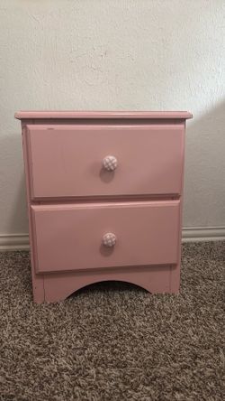Pink small night stand