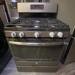 GENERAL ELECTRIC 5-BURNERS STOVE STAINLESS STEEL ✅$400✅ FREE DELIVERY AND INSTALLATION 