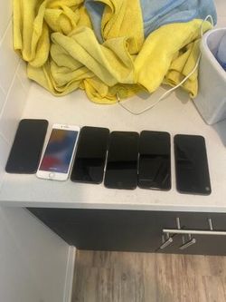 SIX IPHONE 8  64 Gb UNLOCKED 