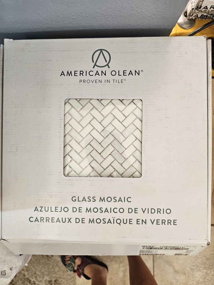 27 Units Of White Glass Mosaic