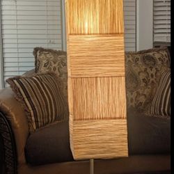 Modern Japandi Rice Paper Floor Lamp – Tall Column Light 5 Feet