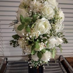Silk Cascading Bouquet