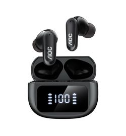 AOC Noise Cancelling Earbuds, Bluetooth 5.4 Wireless Earbuds with 6 Mics, 39dB ANC, Transparency Mode, 13mm Drivers, 36 Custom EQs via App, 45H Playti