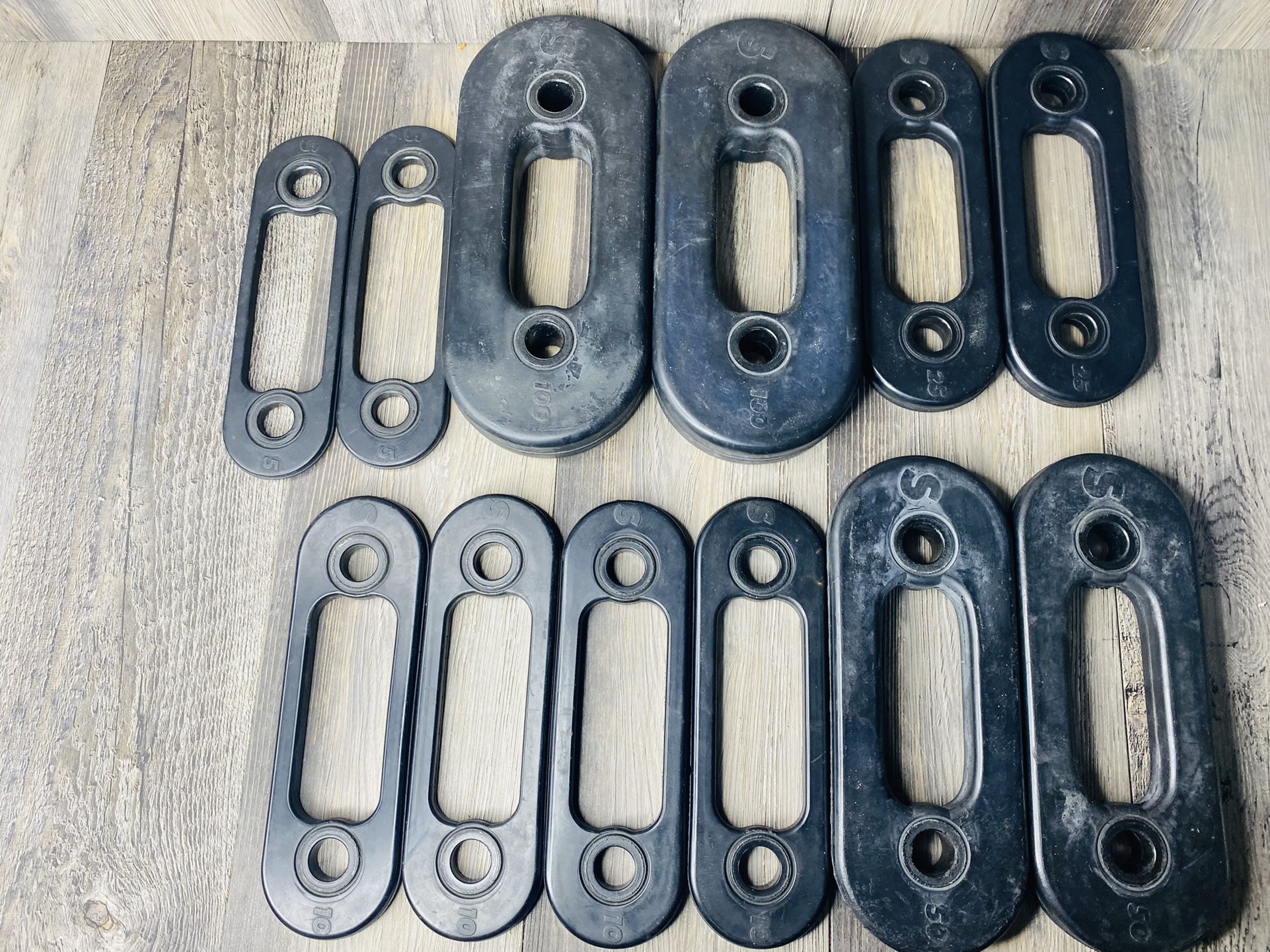 Soloflex Weight Bands Set 12 Straps 400lbs 100 50 25 10 5 Pairs