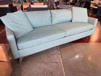JONATHAN LOUIS Robin’s Egg Blue MCM Style Sofa