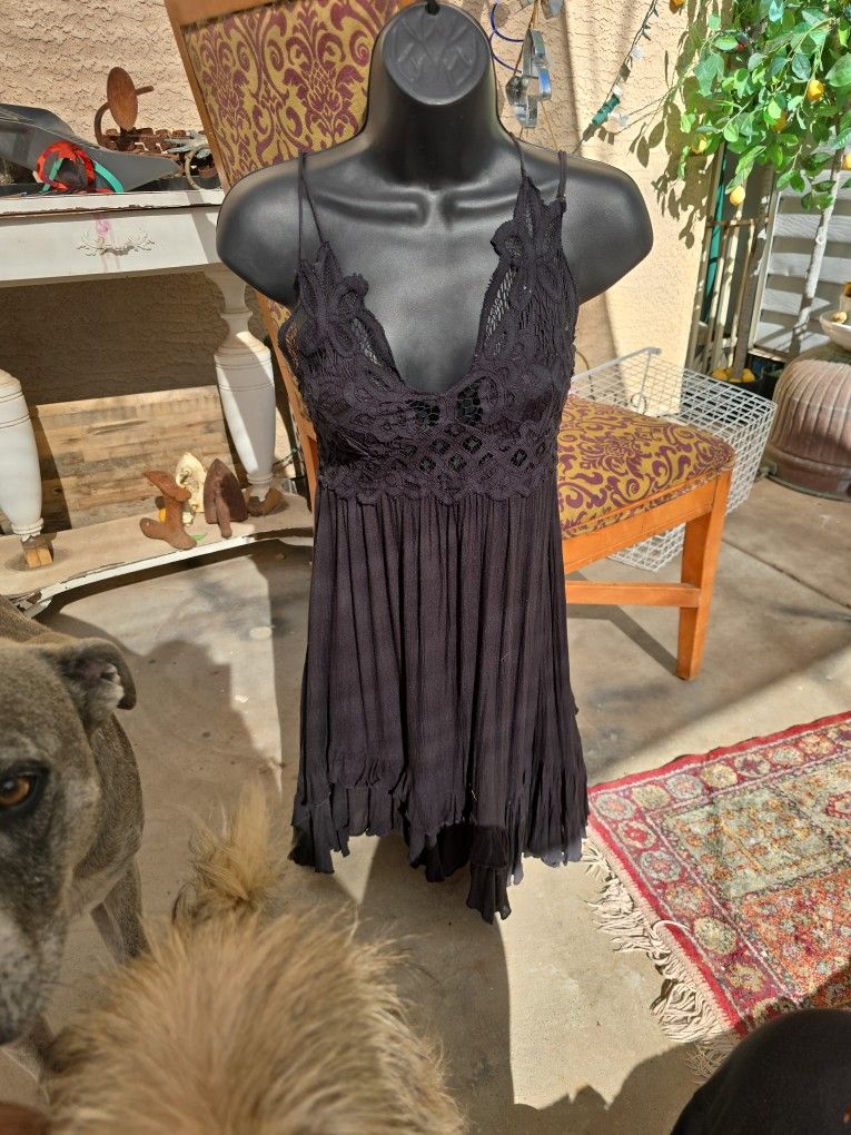 Super Cute Frilly Little Black Dress