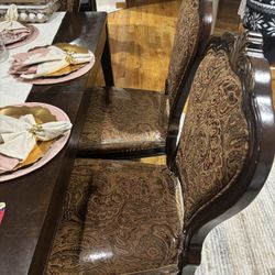 6 Chair Dining Table (Real Wood)