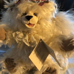 Elegant White Angel Bear Kimberly’s Originals by Aurora