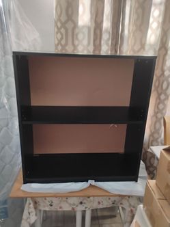 Small Short Black Book Case Shelf (NW 89128)