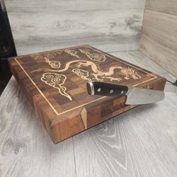 Rustic Cherry End Grain Cutting Board