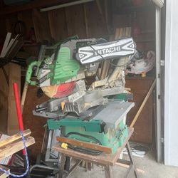 Miter Saw, Table Saw And Stands $150 For All! 