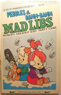 Pebbles & Bamm Bamm Mad Libs copyright 1980
