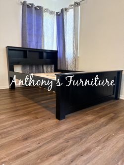 Black Full Bed Frame - No Mattress