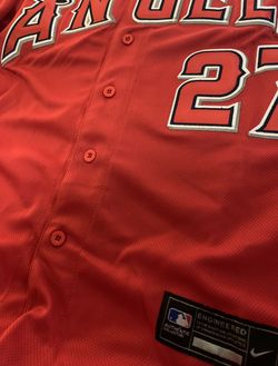 New!! Angels Trout Red #27 Player Version! With Embroidered Patches In  Sleeves Jersey High Quality!! XL Available!! for Sale in Irwindale, CA -  OfferUp