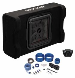 NEW BASS PACKAGE DEAL KICKER L7t 12” INSTALLED