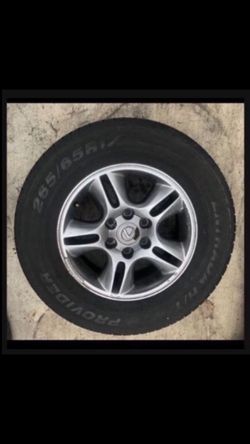 1 X 265/65r17 6x5.5 6x139.7 Stock Lexus Gx470 Gx460 Rims Wheels Tacoma 4Runner Yukon Tire!!!!!!!!!!!!