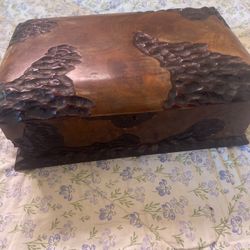 Antique Brazilian Jewlery Box Resin Design REAL antique