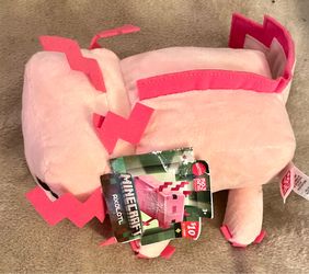 Minecraft Pink Axolotl  Plush 9” by Mattel