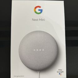 Google Nest Mini 2nd Generation Chalk White With Google Assistant 