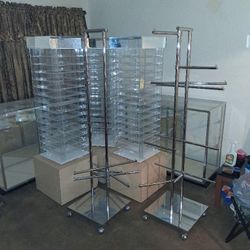 Clothing/lingerie DISPLAY RACKS with Multiple Adjustable Arms That Can Be Positioned Anywhere You Choose 