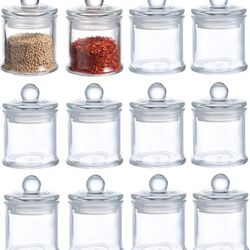 KMWARES Glass Storage Jars With Lids  
