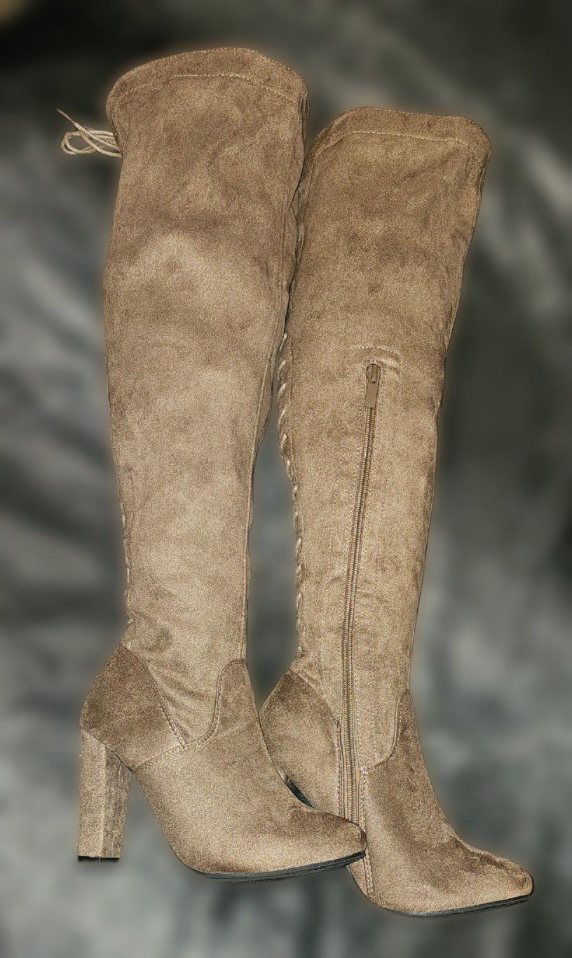 Thigh High Stretchy Boots