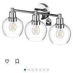 Chrome 3 Light Bathroom Vanity Fixture 